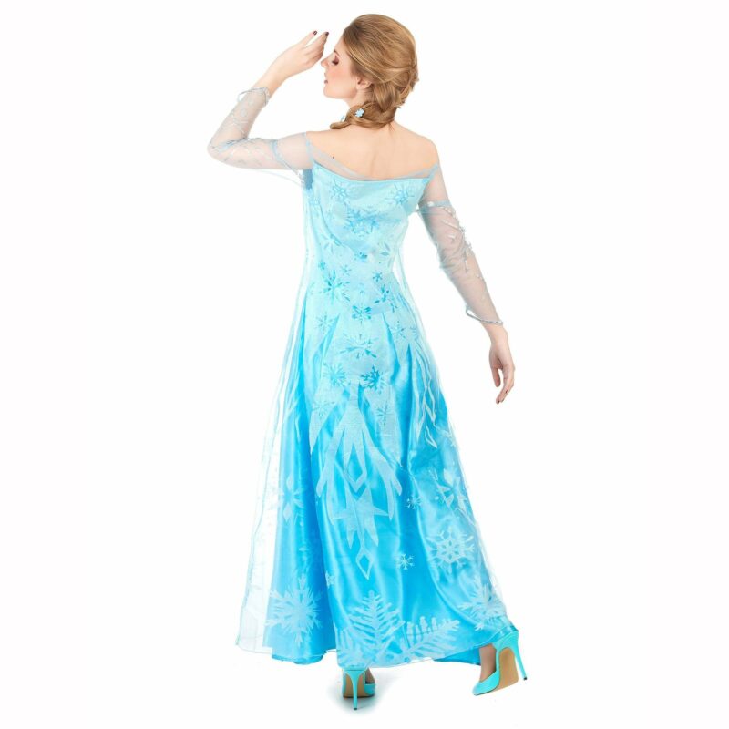 Costume Adulte Reine Des Neiges Deguisement Princesse Glacee Feerique 1
