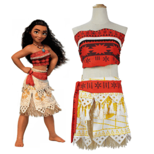 Costume Daventuriere Insulaire Avec Collier Pour Enfant Et Adulte 2