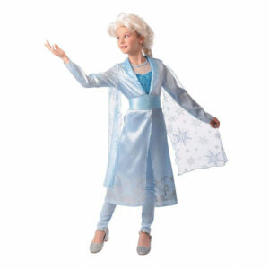 Costume De Princesse Enfant Deguisement Reine Des Neiges Bleu Paillete