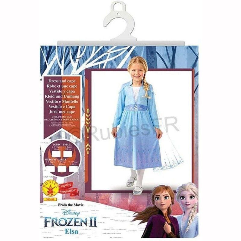Costume Enfant Princesse Des Neiges Deguisement Fille Bleu Paillete