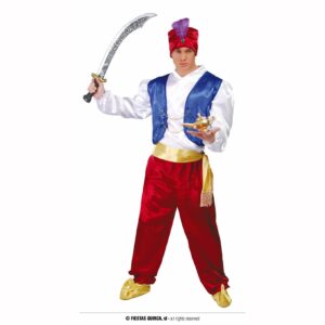 Costume Prince Oriental Homme Deguisement Adulte Style Aladdin Luxe 2