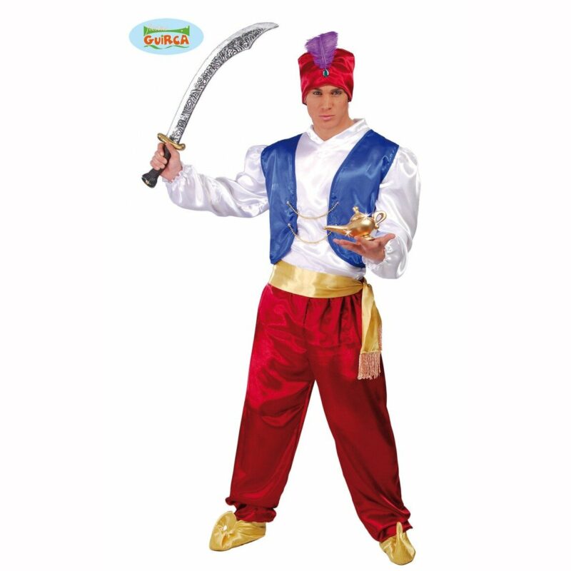 Costume Prince Oriental Homme Deguisement Adulte Style Aladdin Luxe