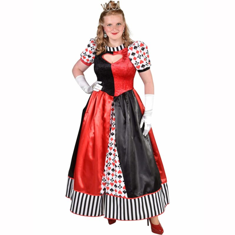Costume Reine De Coeur Adulte Luxe Femme Deguisement Conte De Fees 1