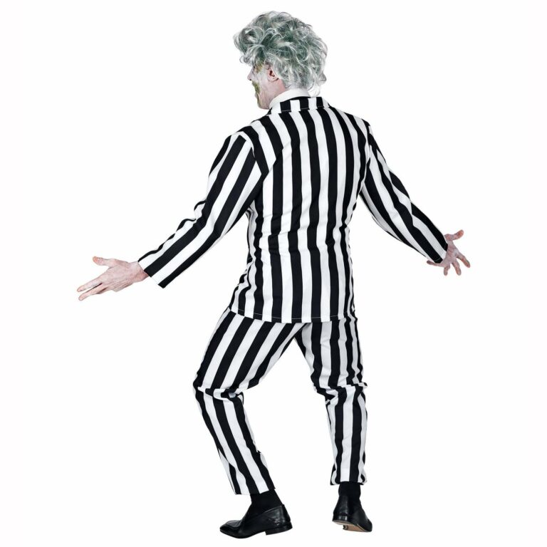 Deguisement Adulte Esprit Sordide Style Beetlejuice Pour Halloween Et Soirees Thematiques