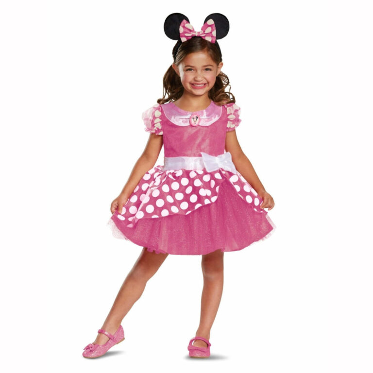 Deguisement Enfant Rose Style Minnie Costume De Souris Pour Filles 1