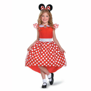 Deguisement Enfant Rouge A Pois Inspire De Minnie Personnage Classique Disney 1