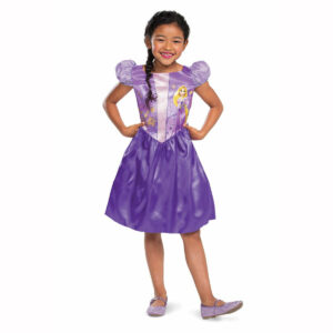 Deguisement Princesse Chevelure Longue Fille Style Raiponce Pour Enfant 1