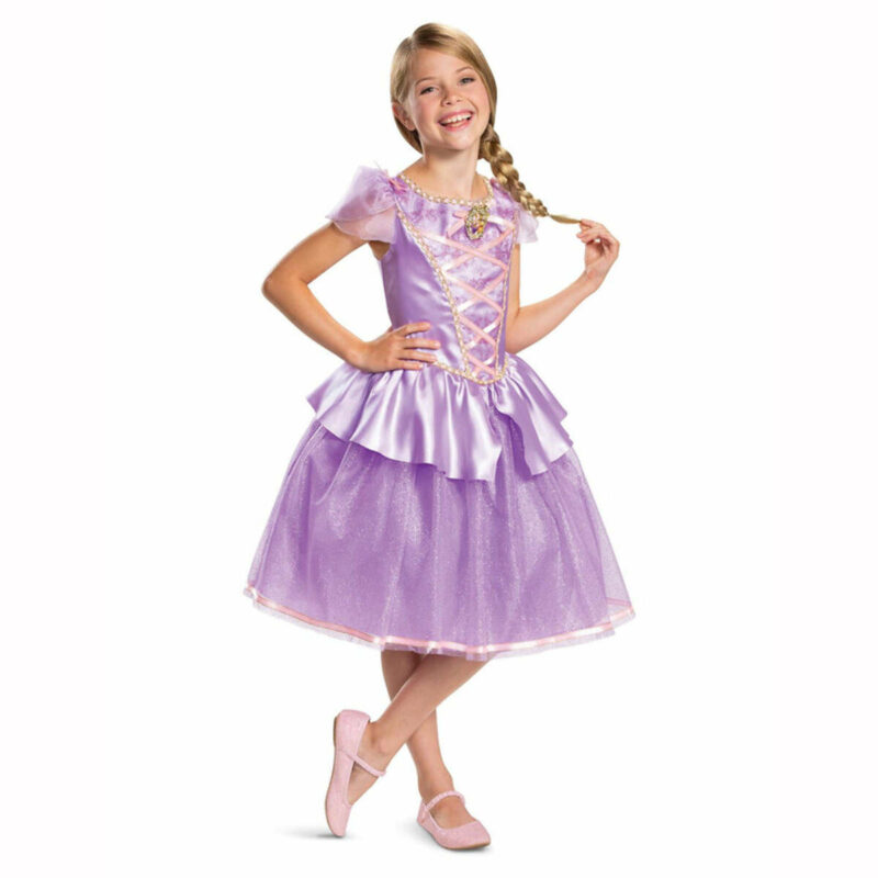 Deguisement Princesse Conte De Fees Luxe Fille Costume Enfant Raiponce 1