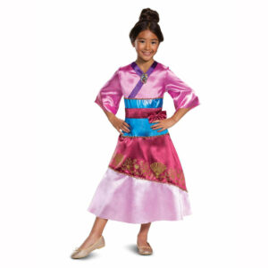 Deguisement Princesse Mulan Enfant Luxe Costume Guerriere Asiatique Fille 1