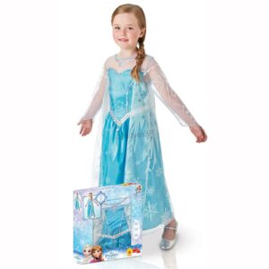 Deguisement Reine Des Neiges Luxe Enfant Panoplie Complete Princesse Elsa 1