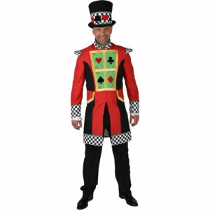 Veste Homme Elegante Imprimee Motifs Jeu De Cartes Luxe Adulte